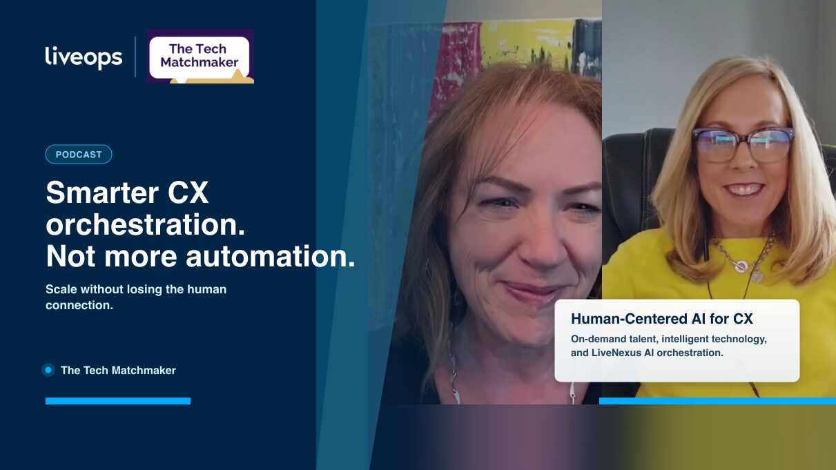 Molly Moore, Liveops President, discussing smarter CX orchestration and LiveNexus AI platform on The Tech