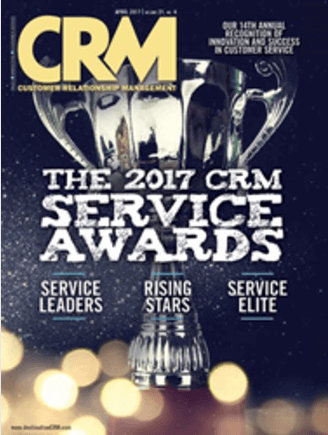 CRM Magazine names its 2017 service award leaders