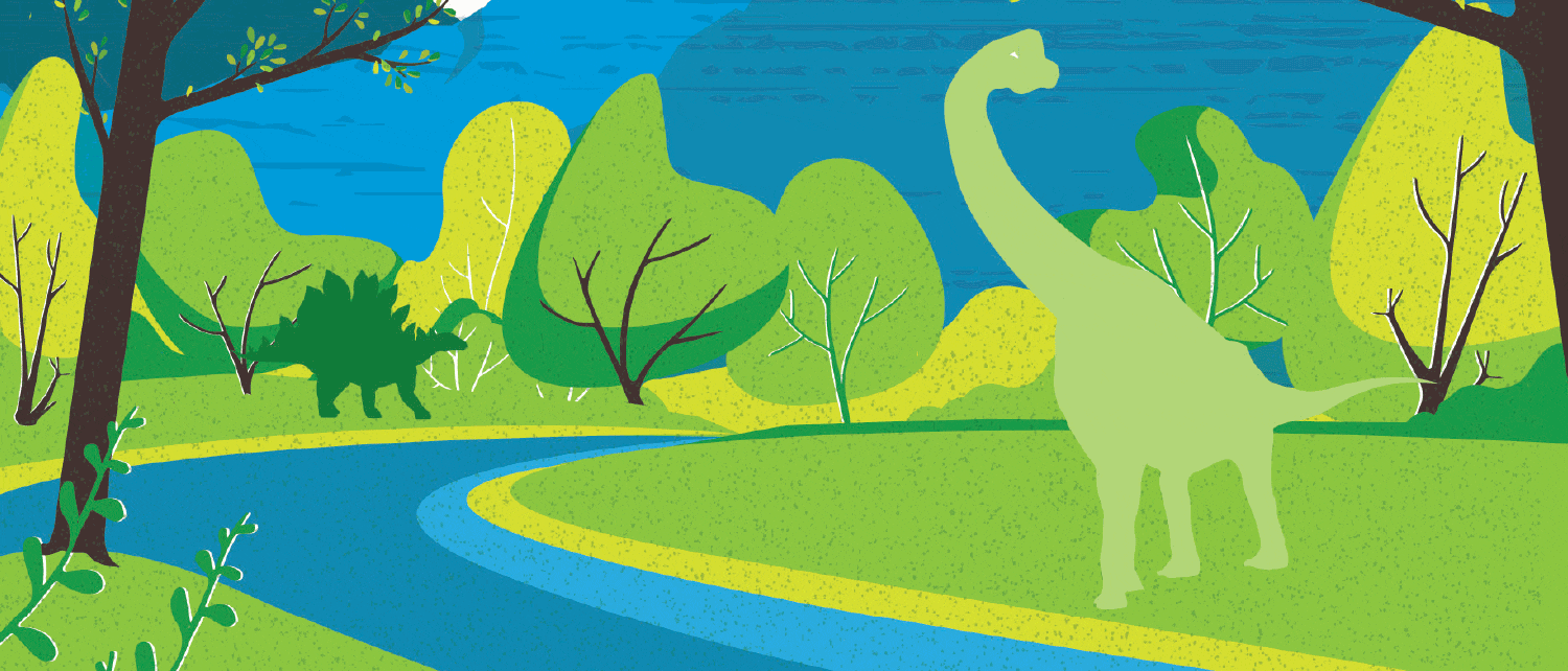 Dinosaur landscape