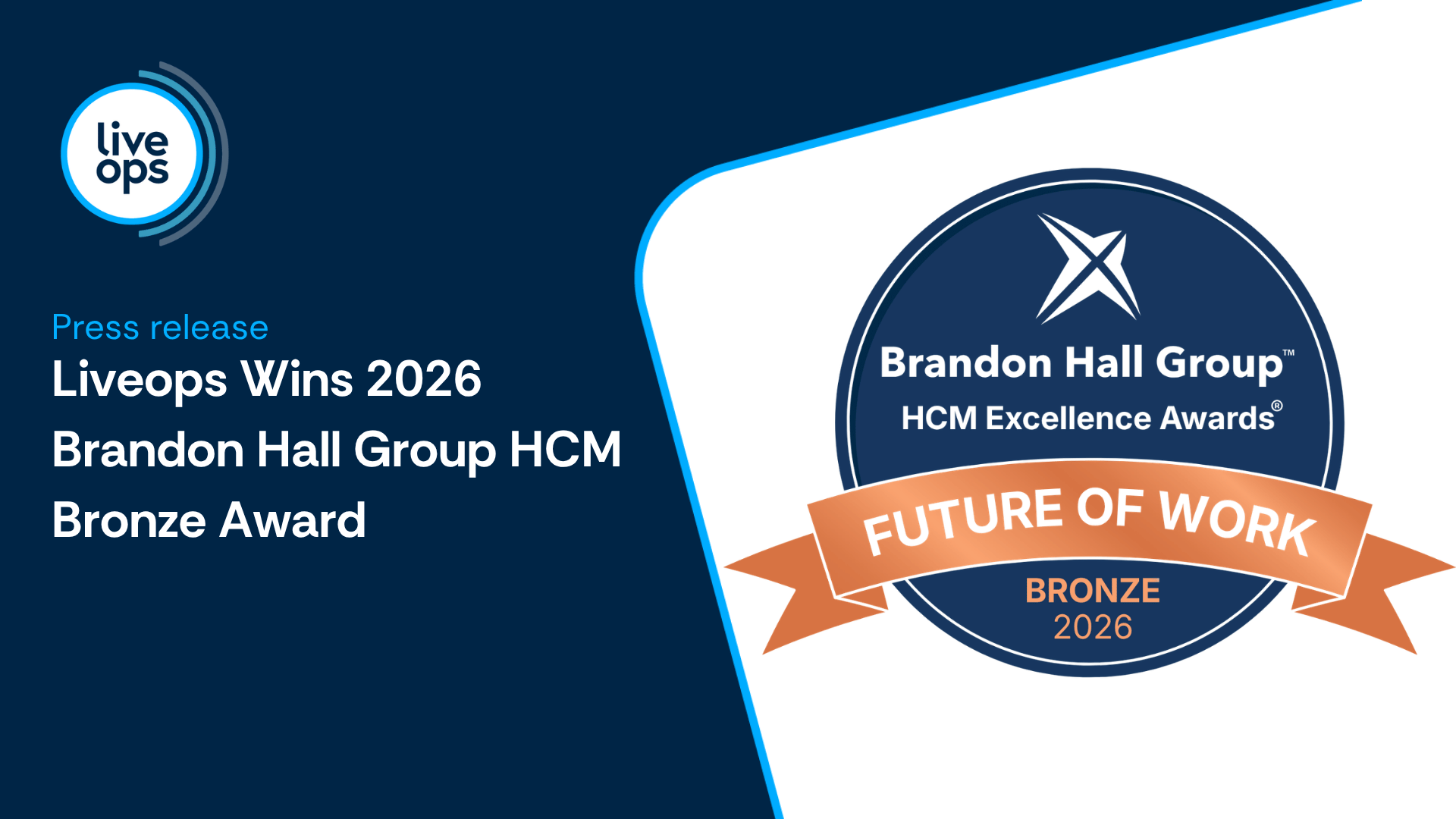 Liveops Recognized by Brandon Hall Group for Excellence in Managing a High-Performing Distributed Workforce